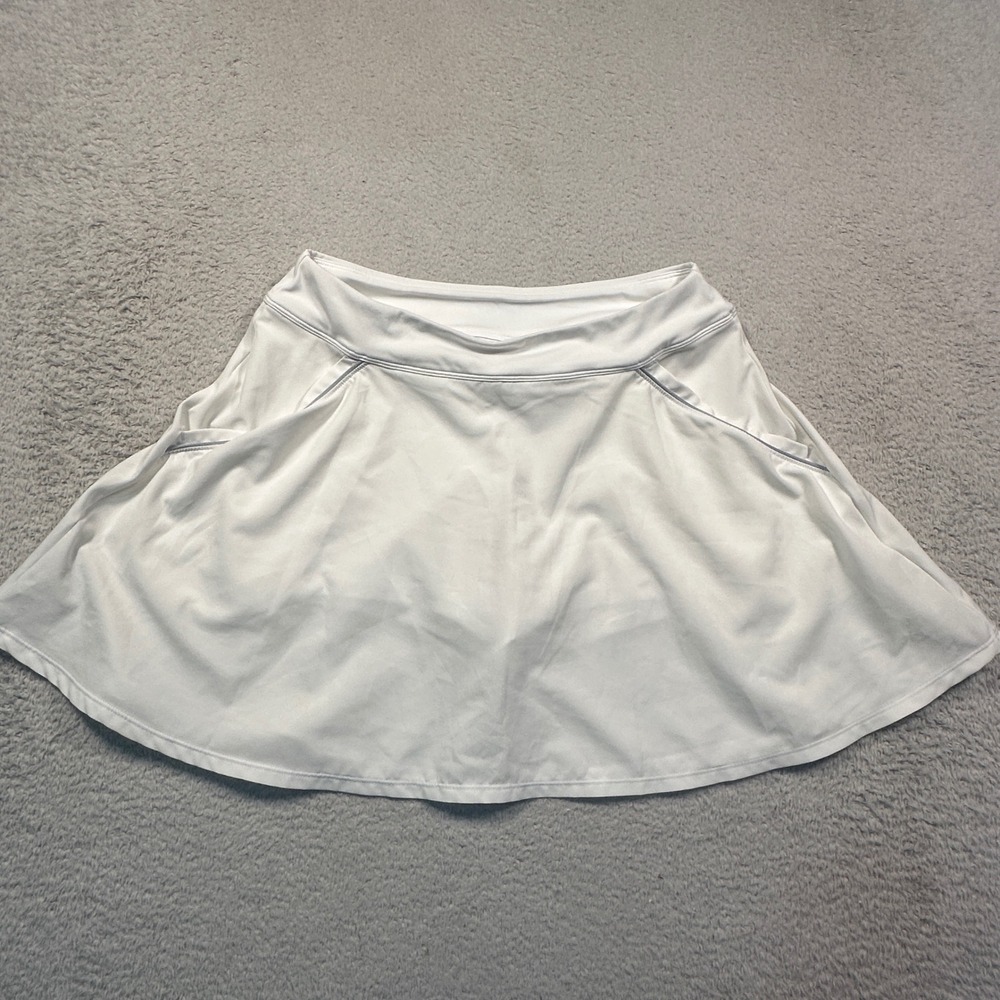 Under Armour Athletic Skort Womens Small White HeatGear Tennis Golf Skirt Pocket